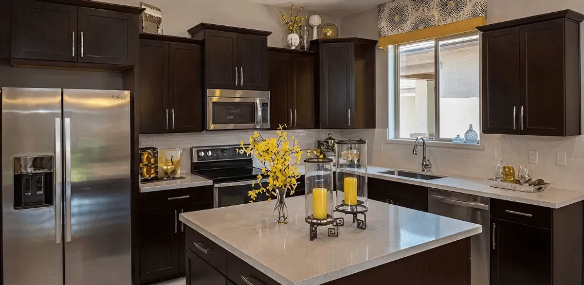Cabinet painting results with freshly painted kitchen cabinets in San Diego, CA