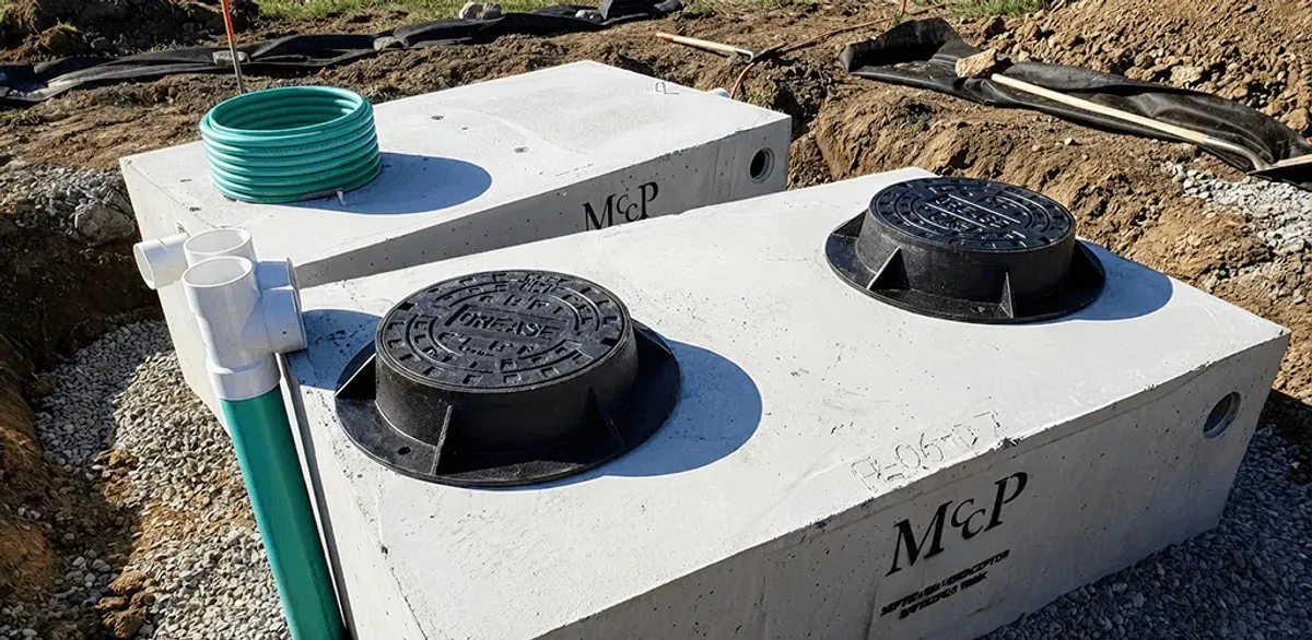 Grease trap installation unit set in place for drainage protection in San Diego, CA